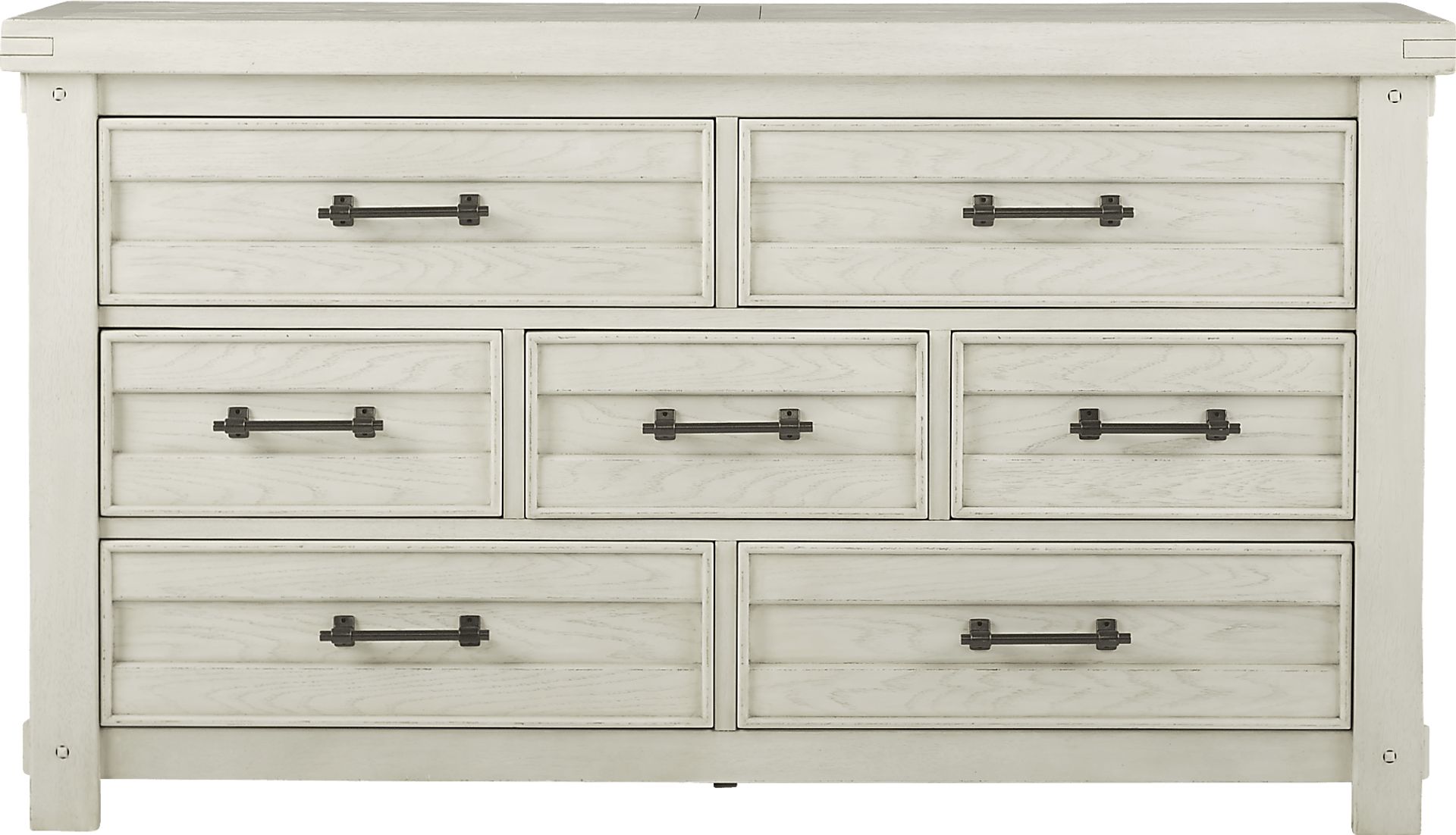 Rustic Haven White 5 Pc Queen Panel Bedroom - Image 4