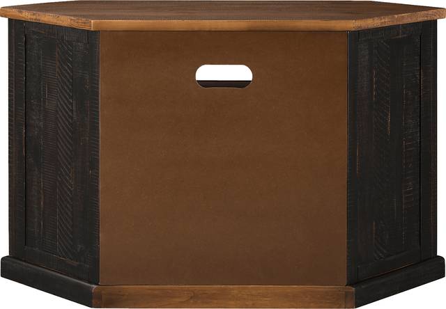 Rustic Path Black 49.5 in. Corner Console - Thumbnail - Image 6