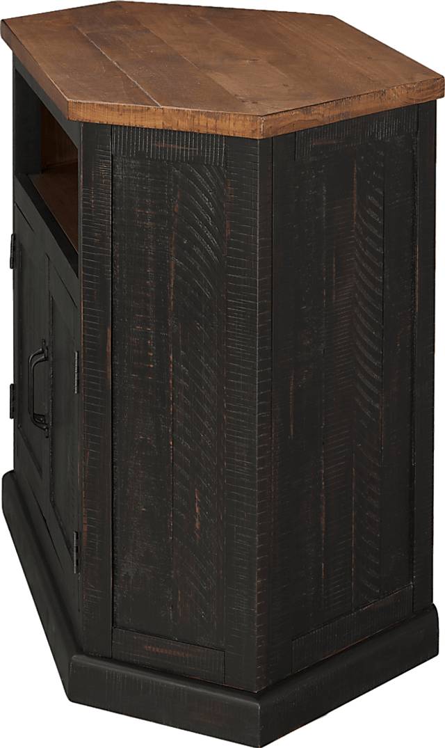 Rustic Path Black 49.5 in. Corner Console - Thumbnail - Image 7