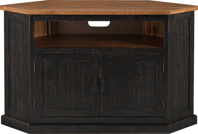 Rustic Path Black 49.5 in. Corner Console - Thumbnail - Image 9