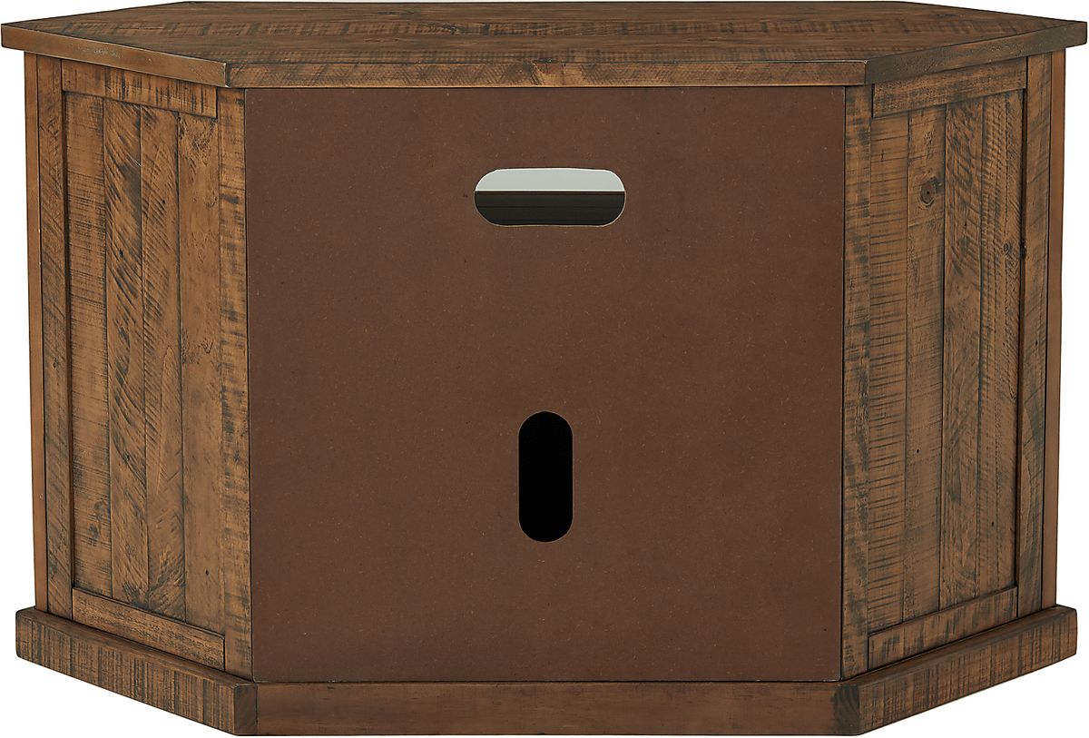 Rustic Path Brown Dark Wood 45 in. Console | Rooms to Go