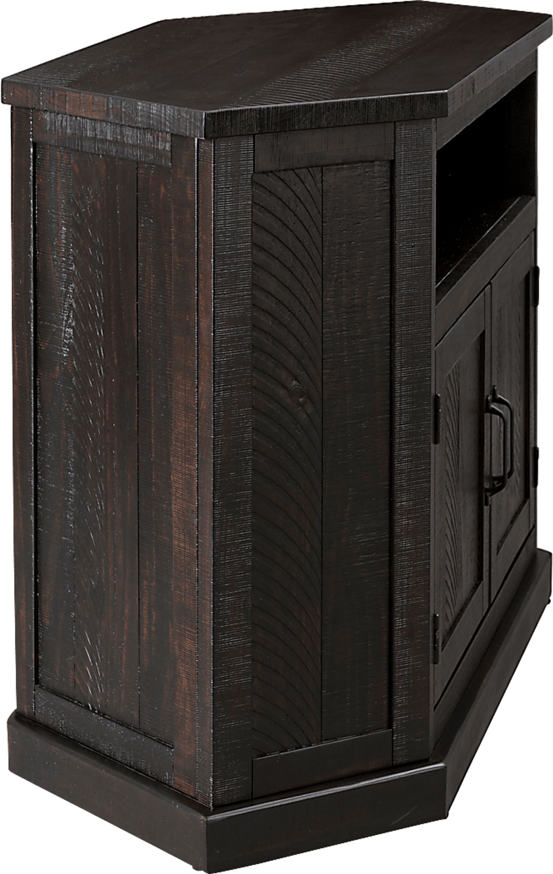 Rustic Path Espresso 49.5 in. Corner Console - Image 6
