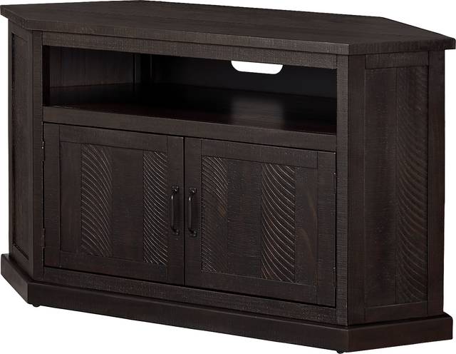 Rustic Path Espresso 49.5 in. Corner Console - Thumbnail - Image 1