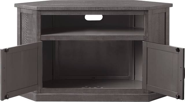 Rustic Path Gray 49.5 in. Corner Console - Thumbnail - Image 4