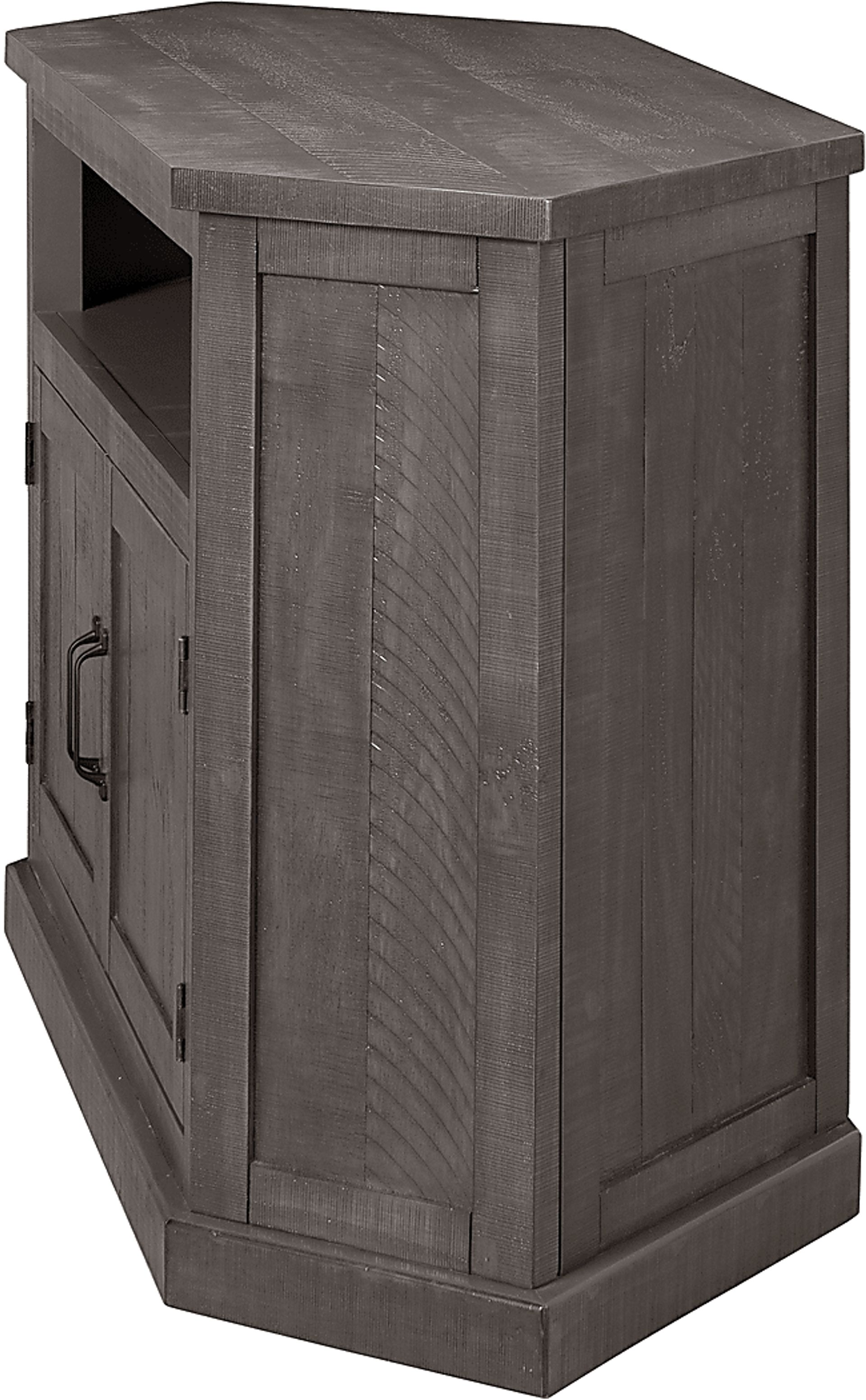 Rustic Path Gray 49.5 in. Corner Console - Image 5