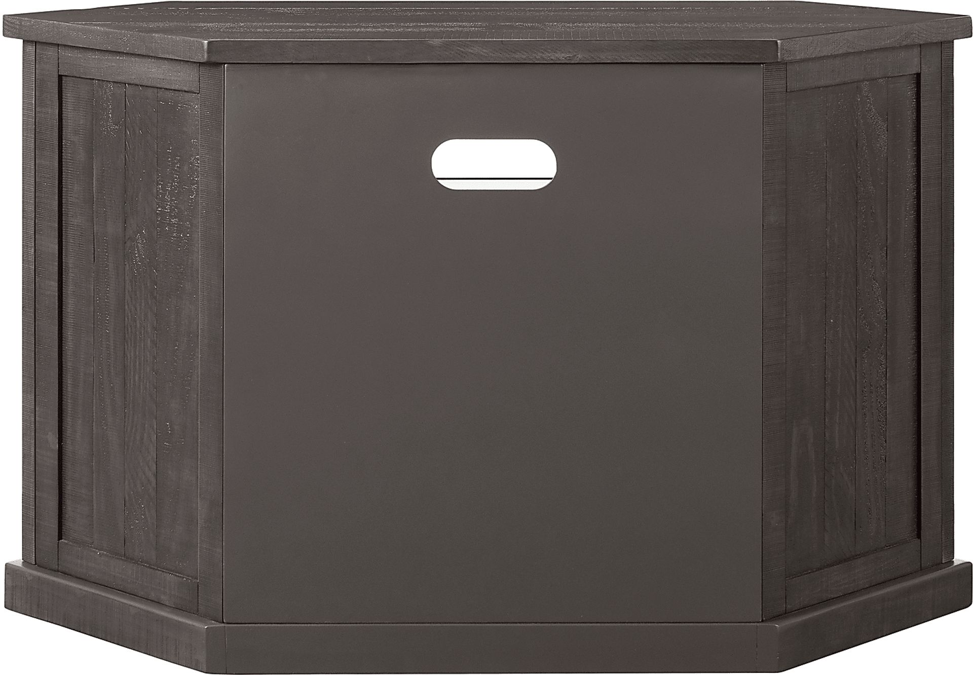 Rustic Path Gray 49.5 in. Corner Console - Image 6