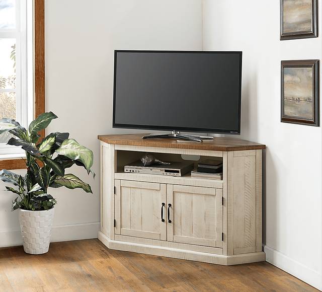 Rustic Path Tobacco 49.5 in. Corner Console - Thumbnail - Image 2