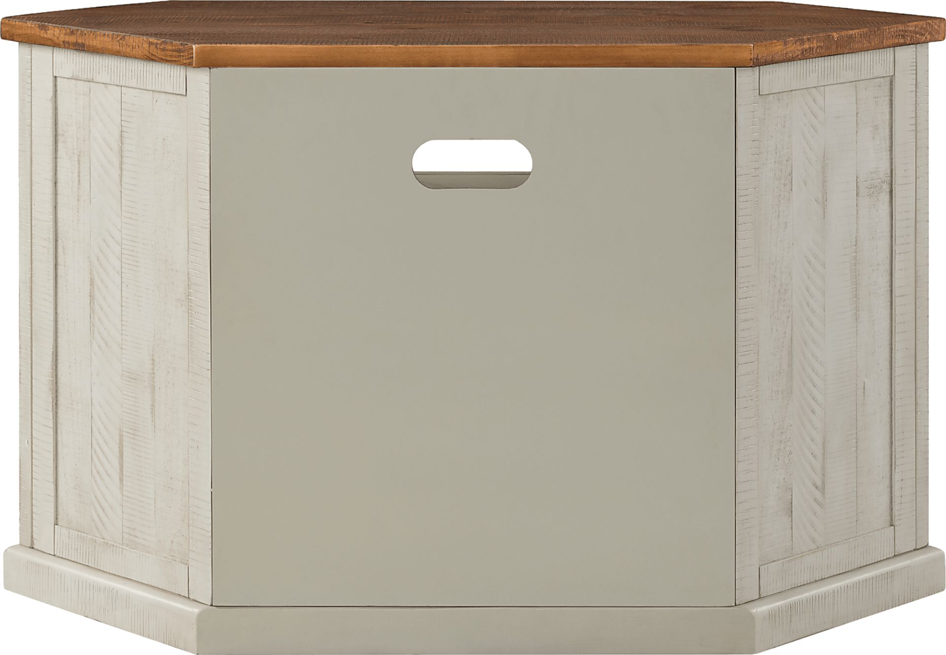 Rustic Path Tobacco 49.5 in. Corner Console - Image 4