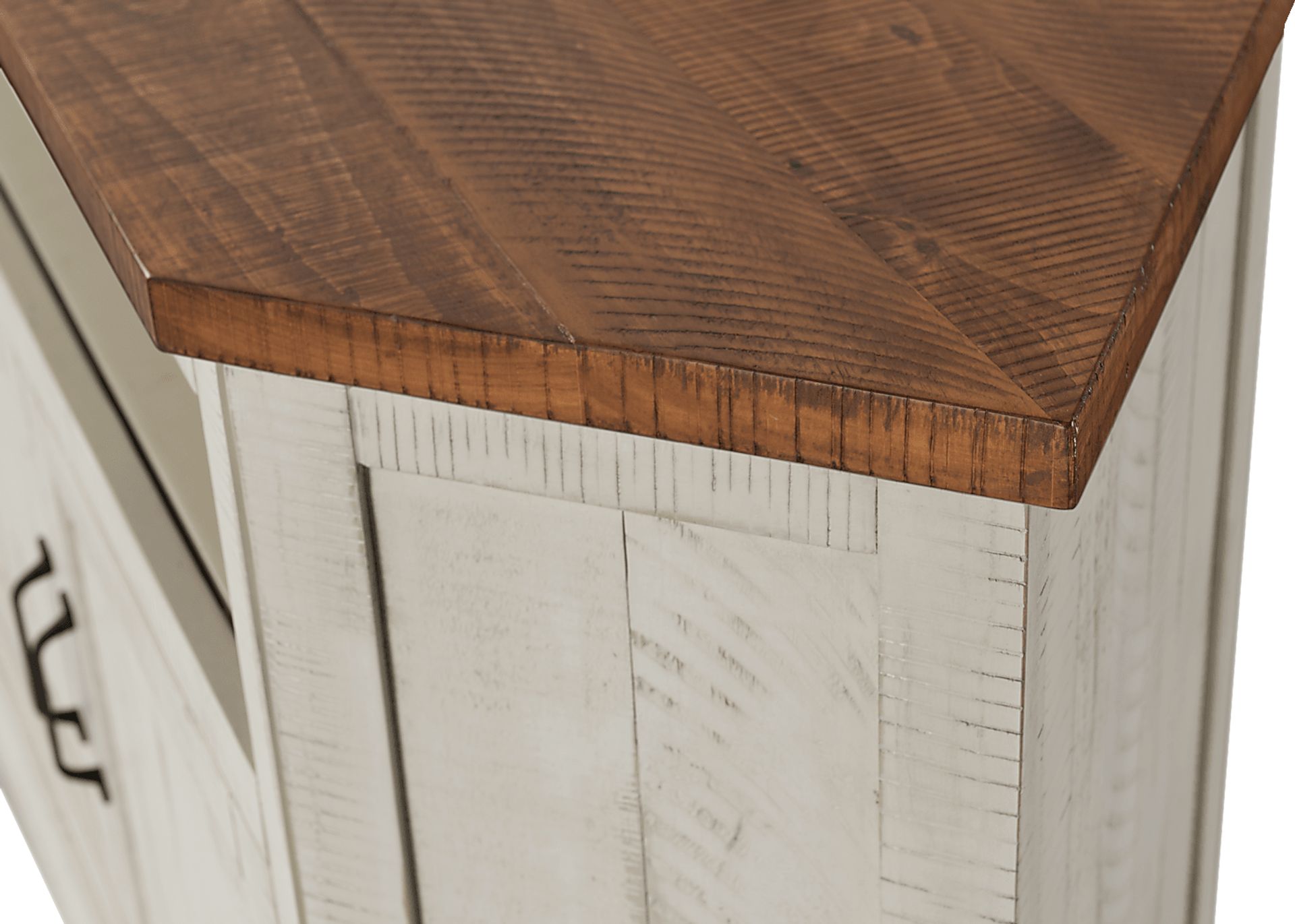 Rustic Path Tobacco 49.5 in. Corner Console - Image 5