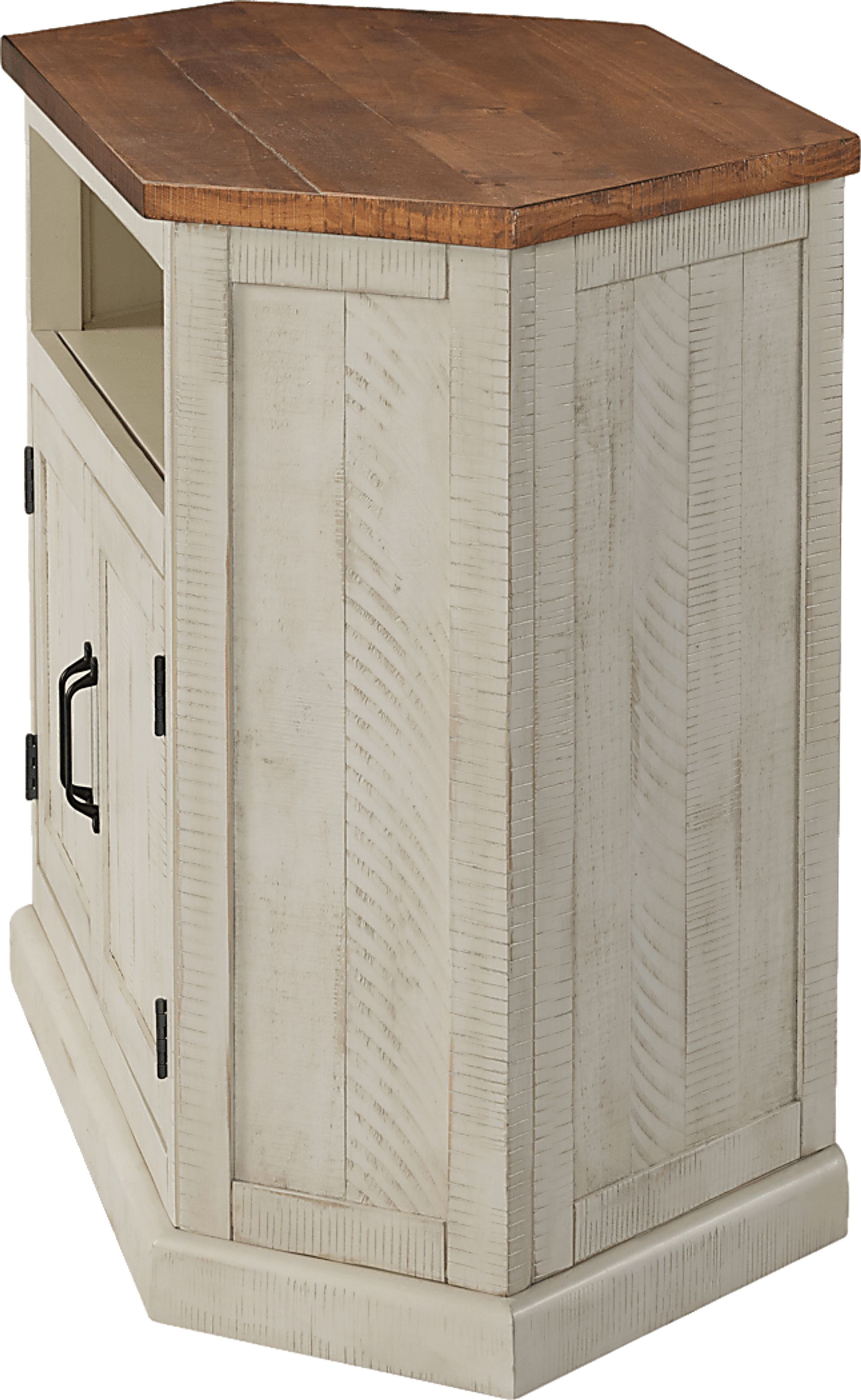 Rustic Path Tobacco 49.5 in. Corner Console - Image 6