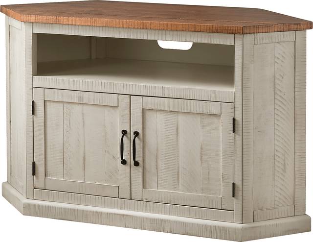 Rustic Path Tobacco 49.5 in. Corner Console - Thumbnail - Image 1