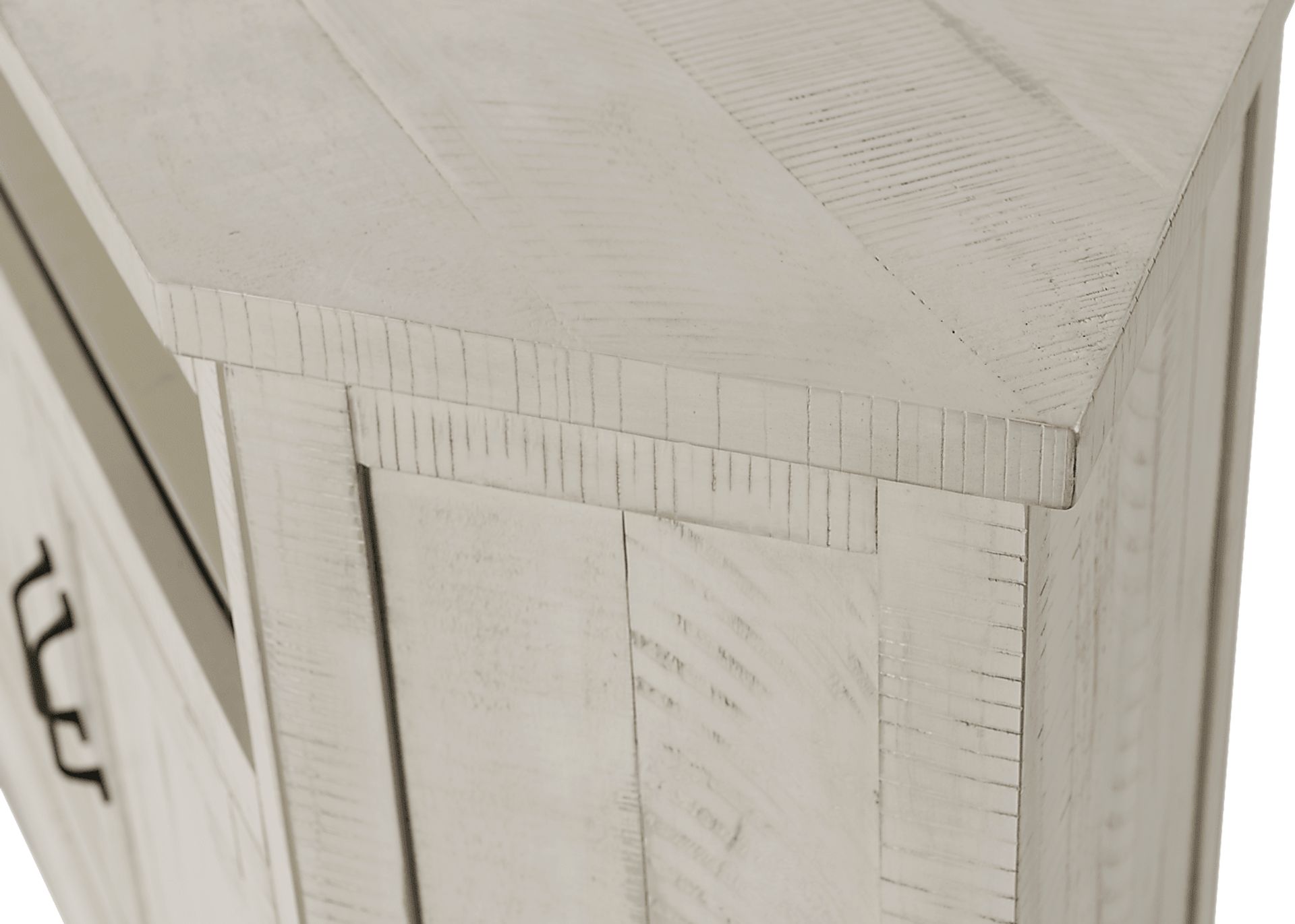 Rustic Path White 49.5 in. Corner Console - Image 3