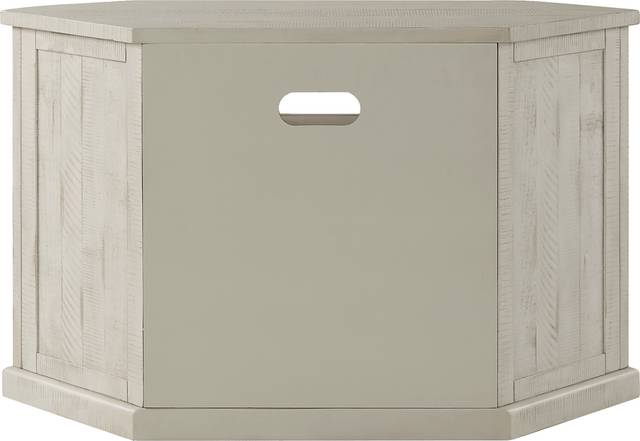 Rustic Path White 49.5 in. Corner Console - Thumbnail - Image 6