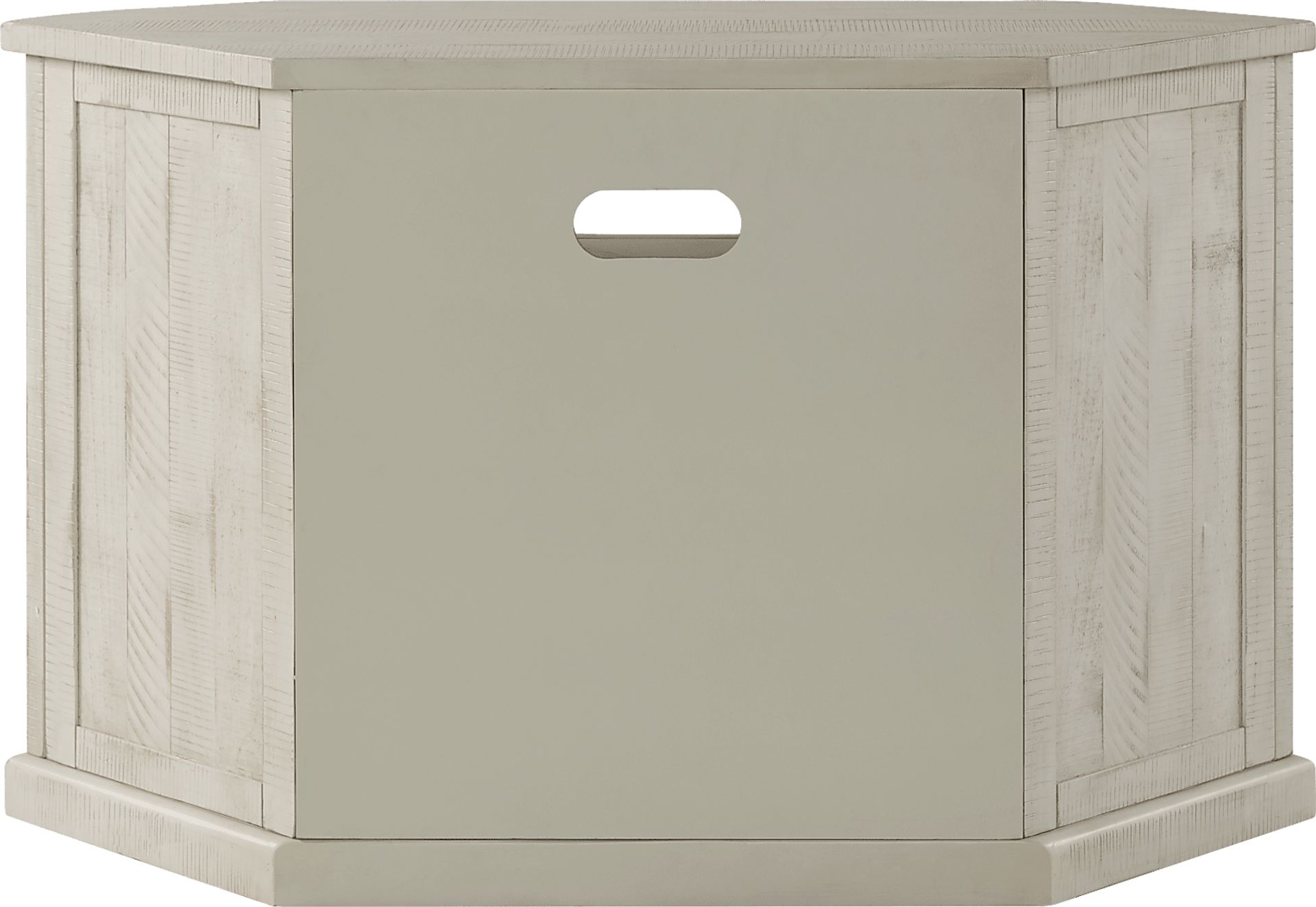 Rustic Path White 49.5 in. Corner Console - Image 6