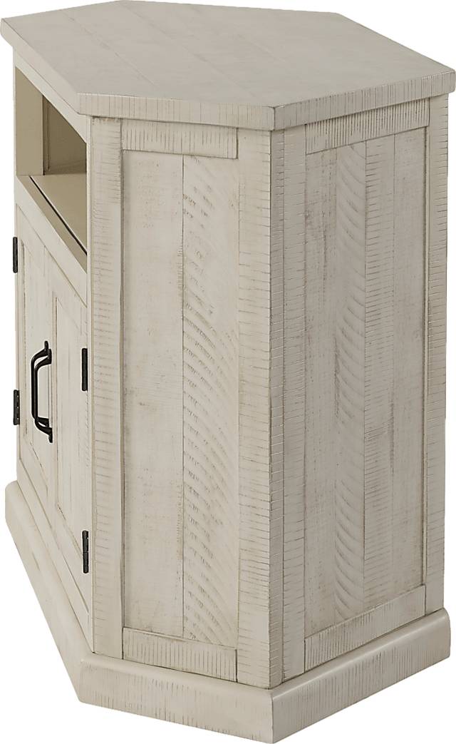 Rustic Path White 49.5 in. Corner Console - Thumbnail - Image 7