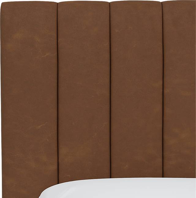 Rustic Saddle I Brown Full Upholstered Headboard - Thumbnail - Image 4