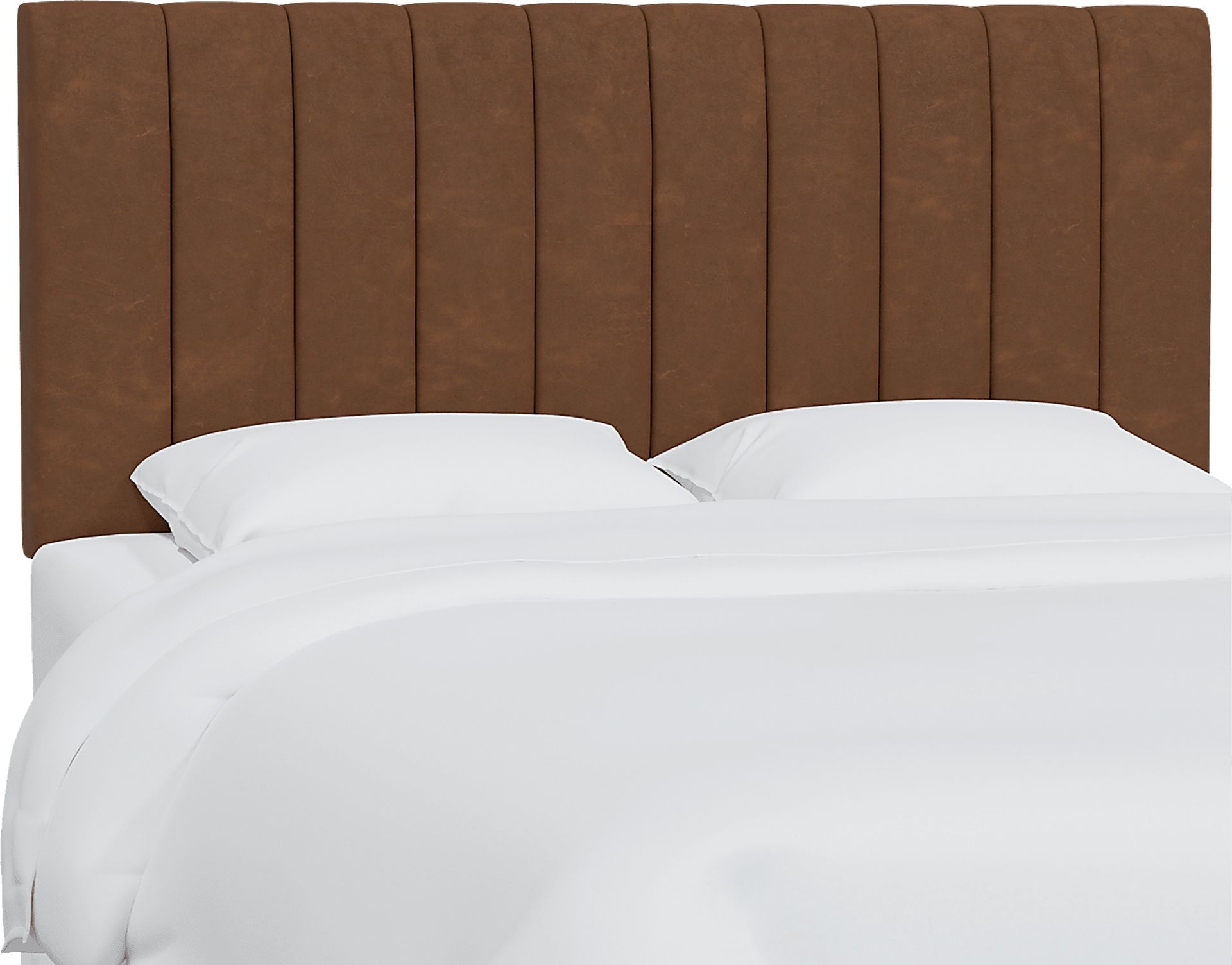 Rustic Saddle I Brown Full Upholstered Headboard - Image 1