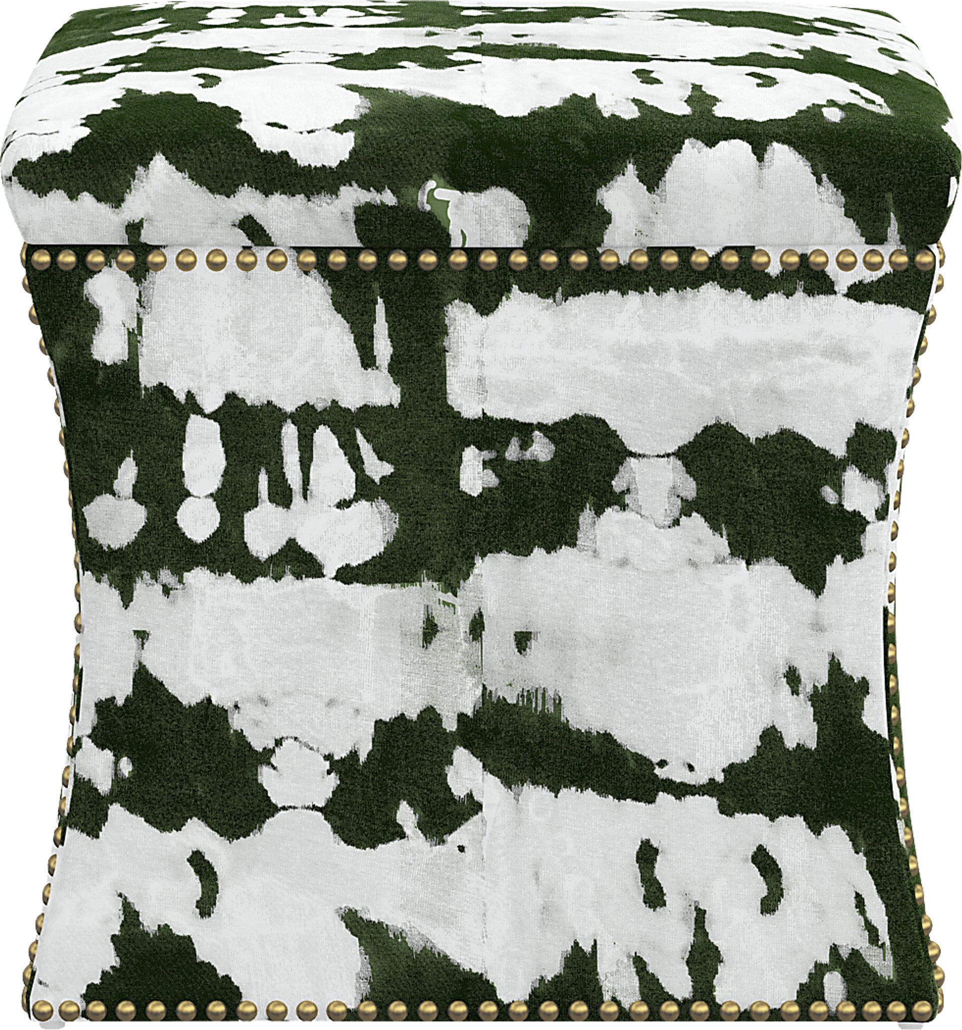 Rustic Saddle I Green Storage Ottoman - Image 2