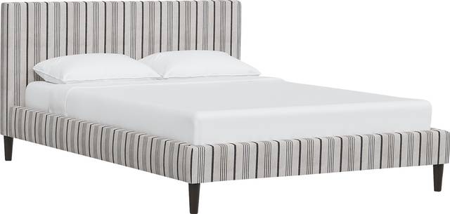 Rustic Saddle II Gray King Upholstered Bed - Thumbnail - Image 1
