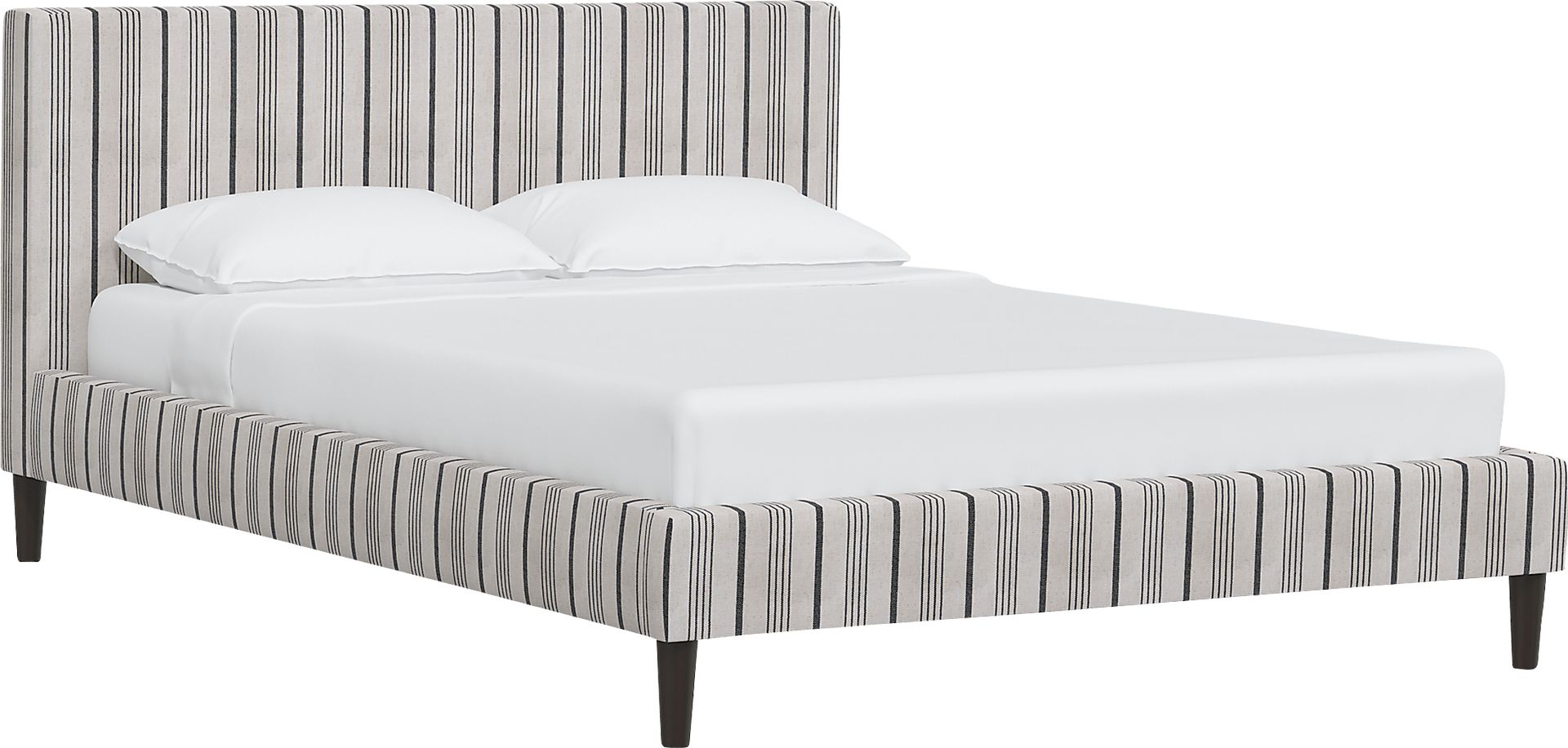 Rustic Saddle II Gray King Upholstered Bed - Image 1