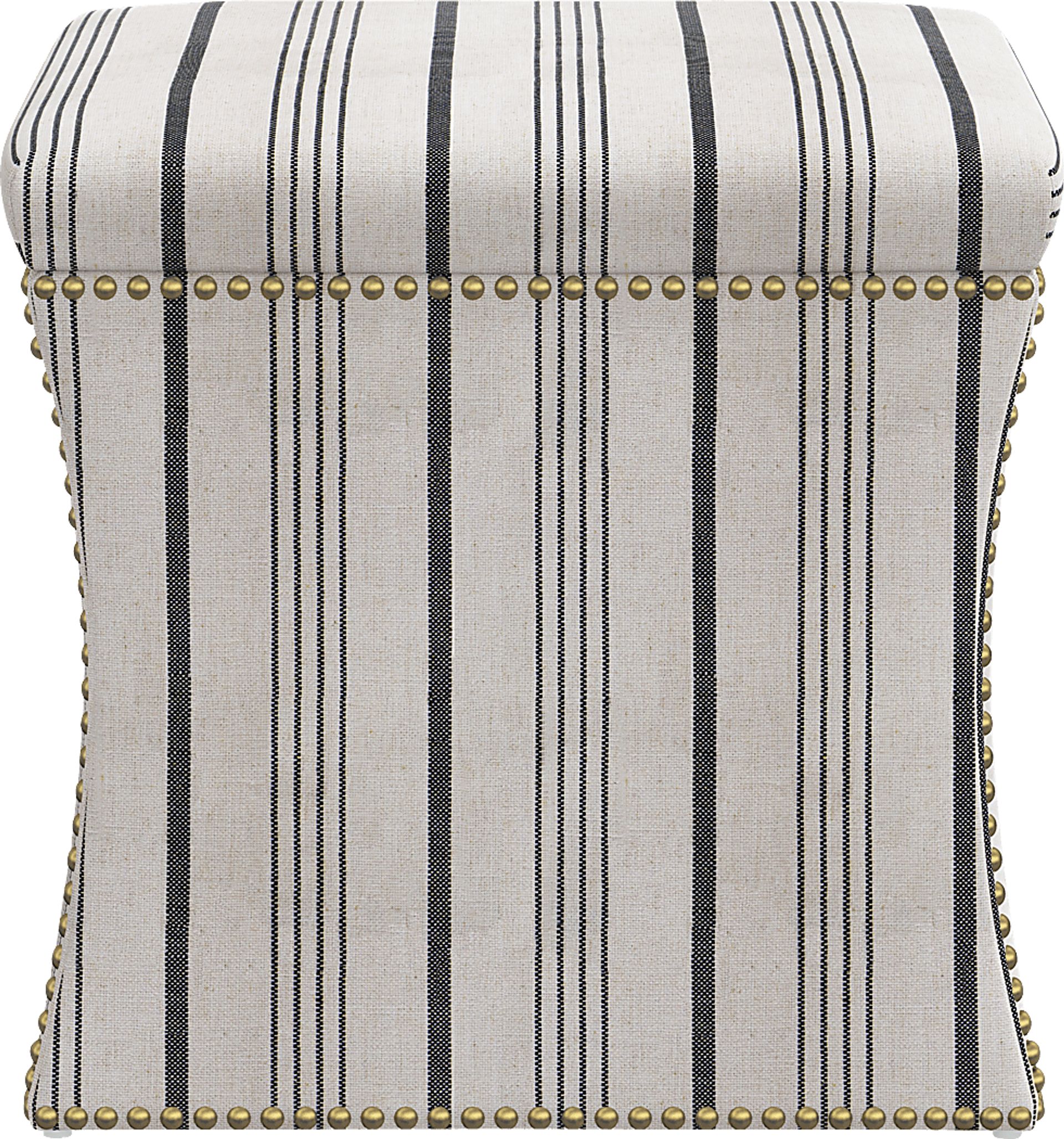 Rustic Saddle II Gray Storage Ottoman - Image 2