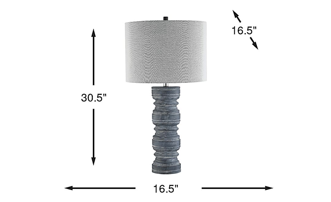 Rutgers Land Gray Table Lamp
