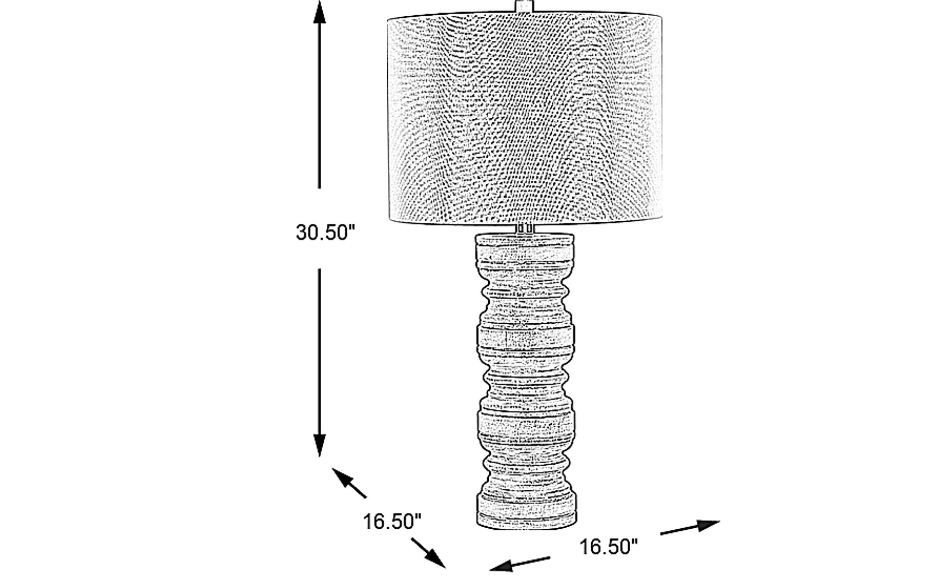 Dimension Image. Please refer to the Dimension Tab on this page for dimension details.