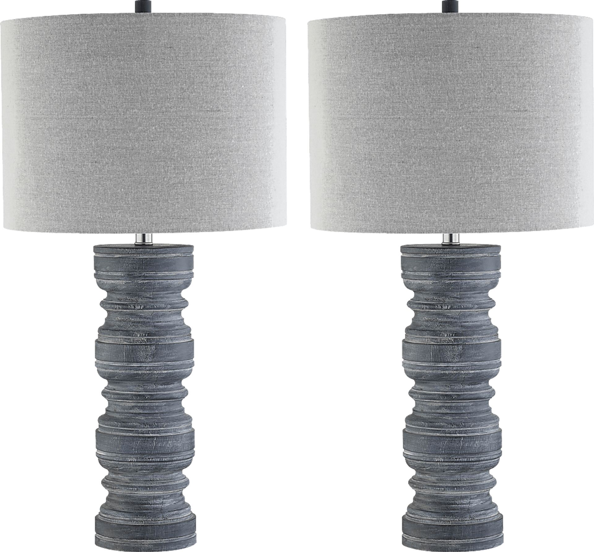 Rutgers Land Gray Table Lamps, Set of 2 - Image 1