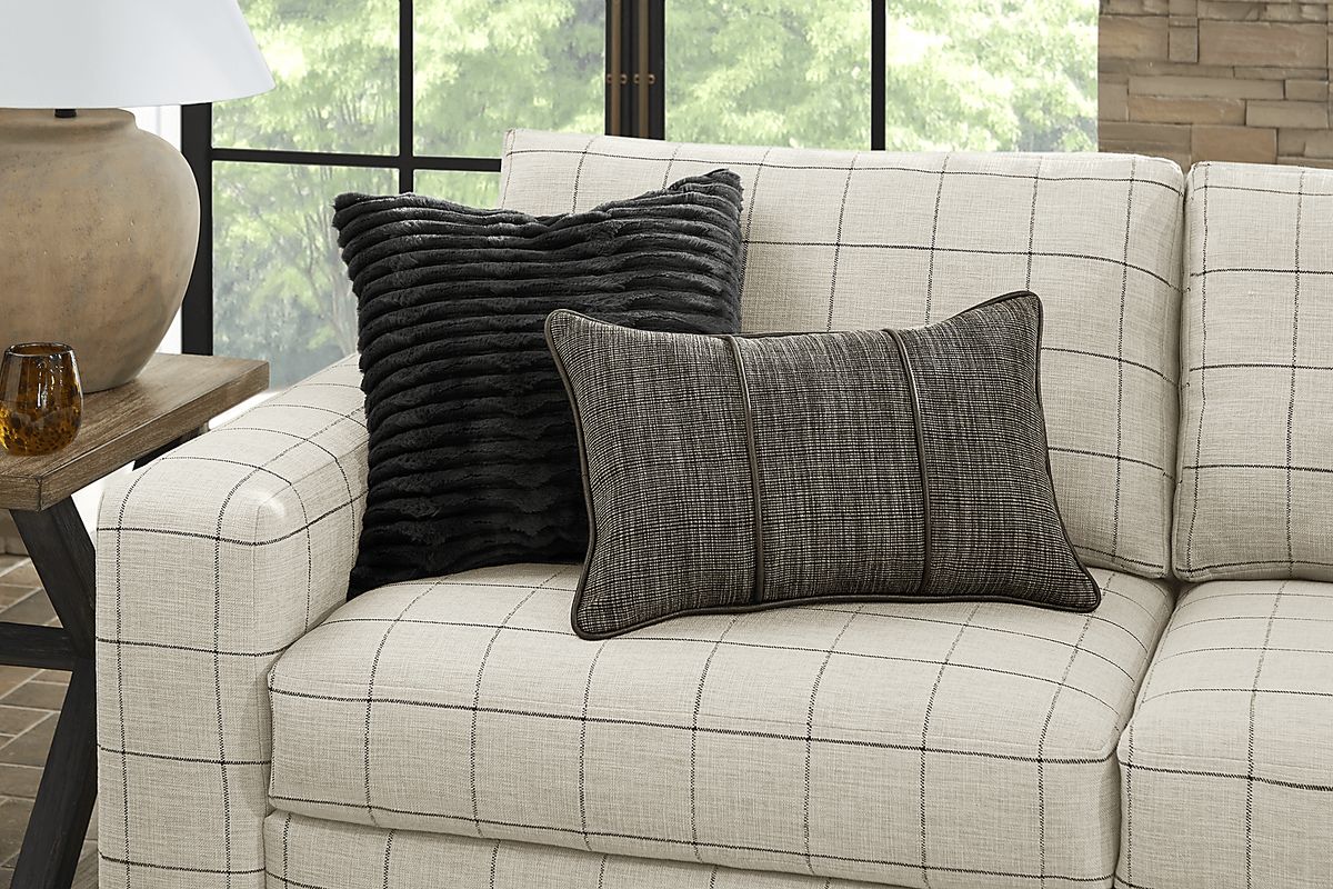 Rutherford 2 Pc Beige Woven Living Room Set With Sofa, Loveseat | Rooms ...