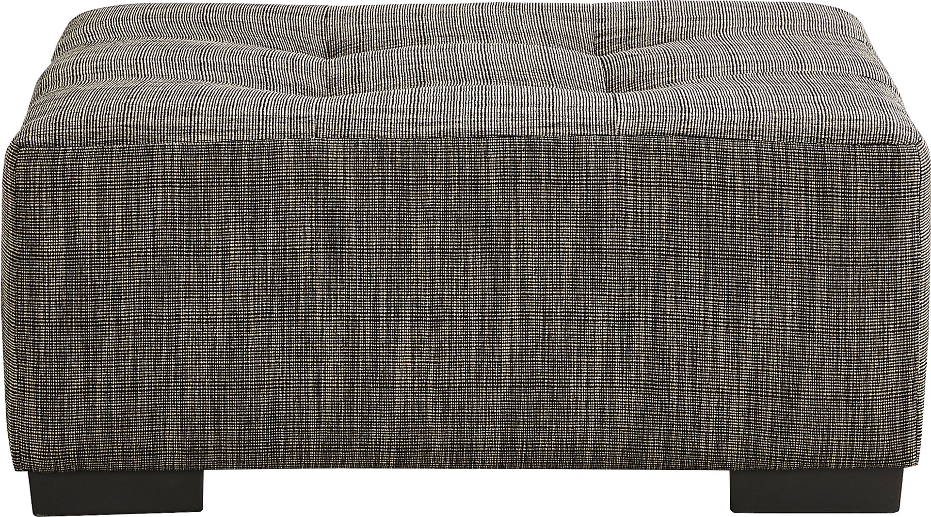 Rutherford Black Cocktail Ottoman - Image 2