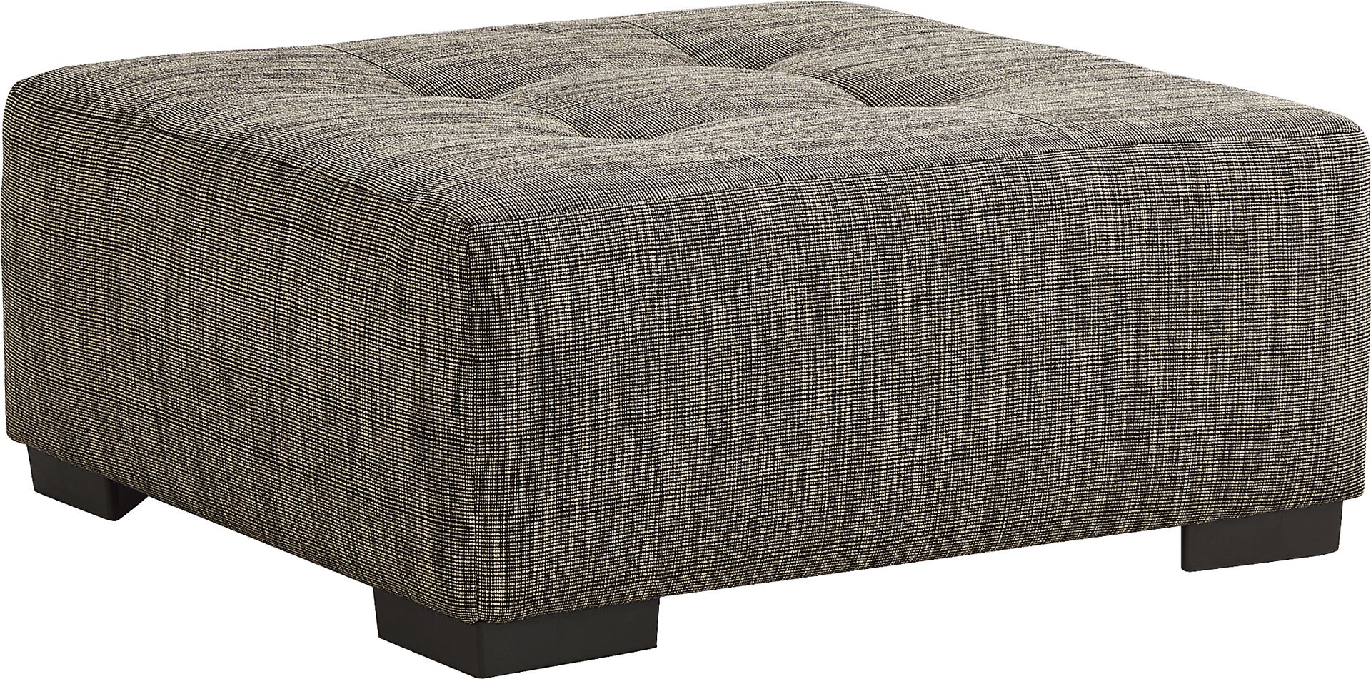 Rutherford Black Cocktail Ottoman - Image 1