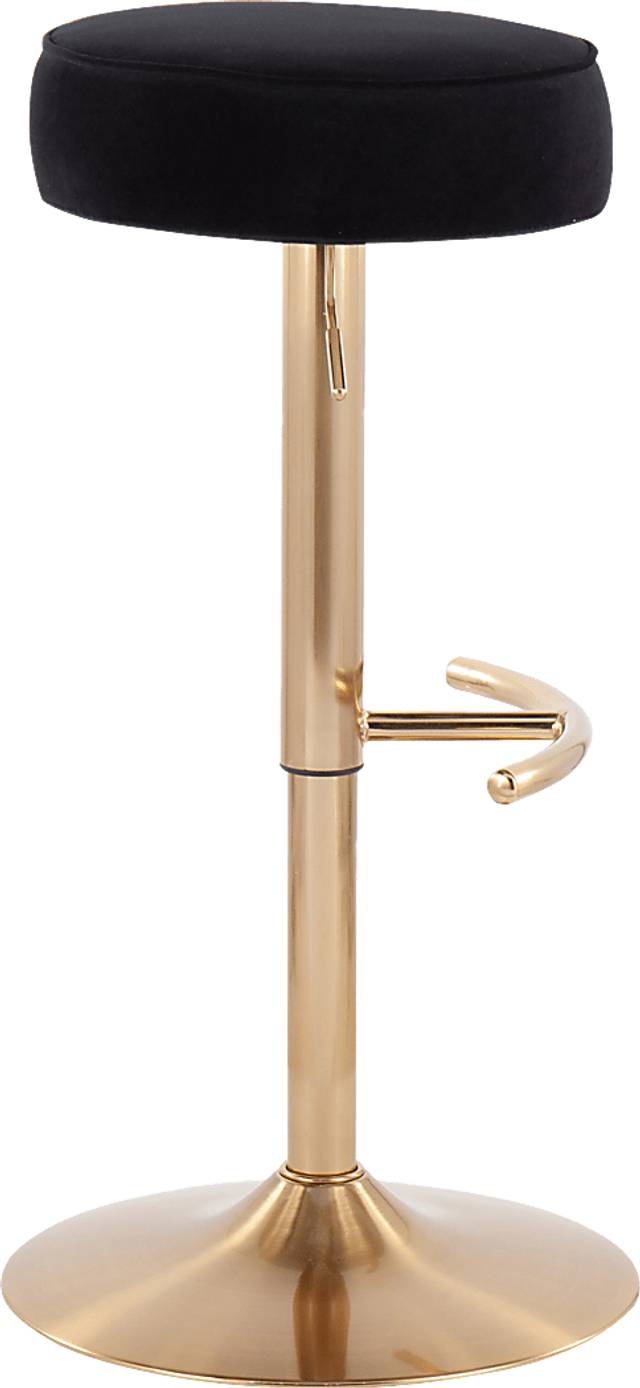 Rutherglen Black Swivel Barstool - Thumbnail - Image 2