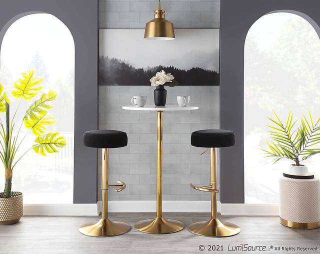 Rutherglen Black Swivel Barstool - Thumbnail - Image 9