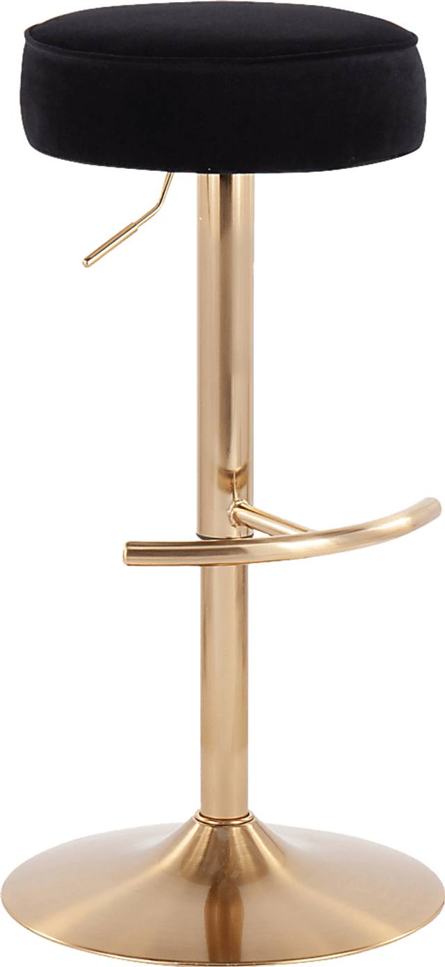 Rutherglen Black Swivel Barstool - Thumbnail - Image 1