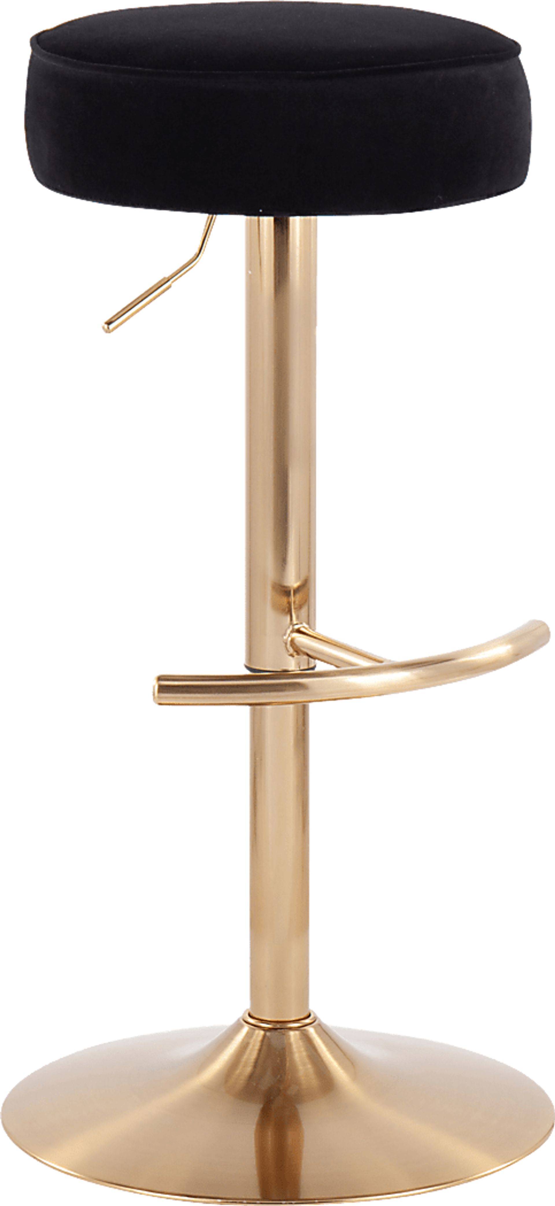 Rutherglen Black Swivel Barstool - Image 1