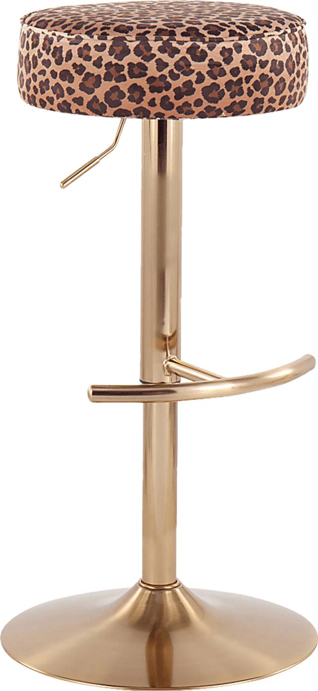 Rutherglen Brown Swivel Barstool - Thumbnail - Image 1