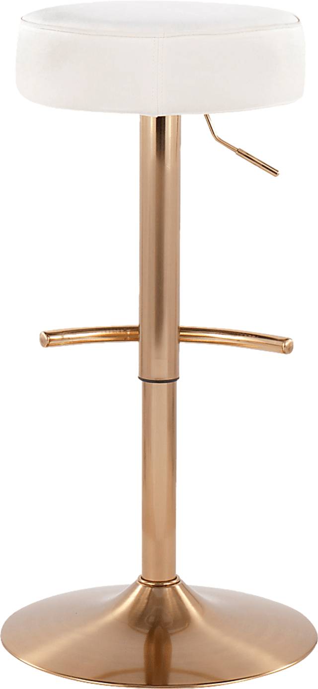 Rutherglen White Swivel Barstool - Thumbnail - Image 4