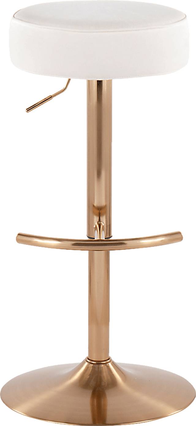Rutherglen White Swivel Barstool - Thumbnail - Image 5