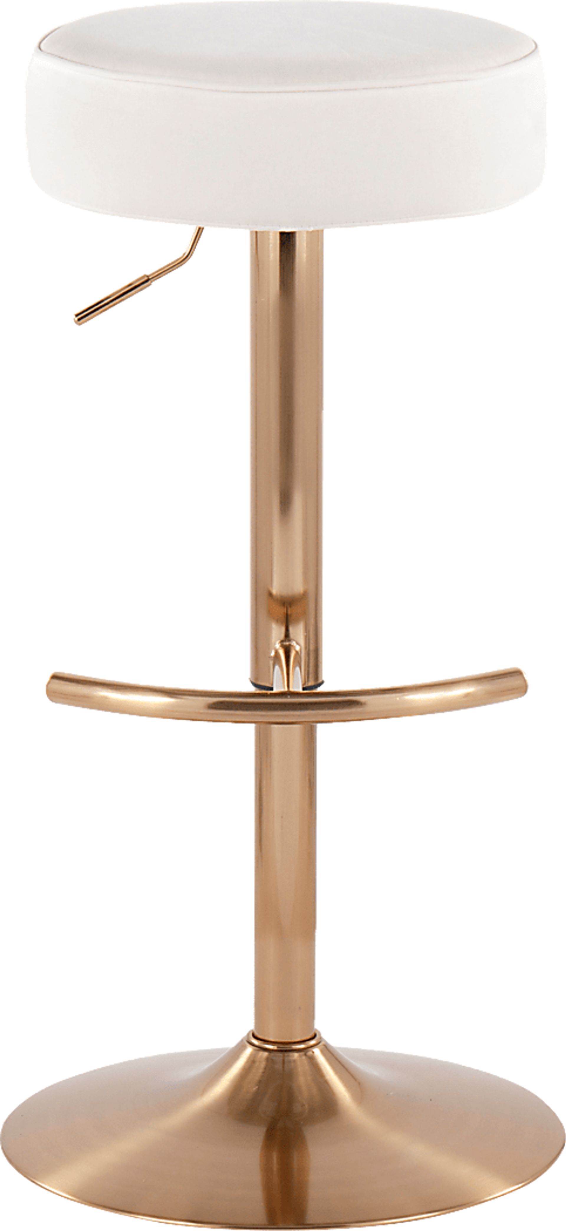 Rutherglen White Swivel Barstool - Image 5