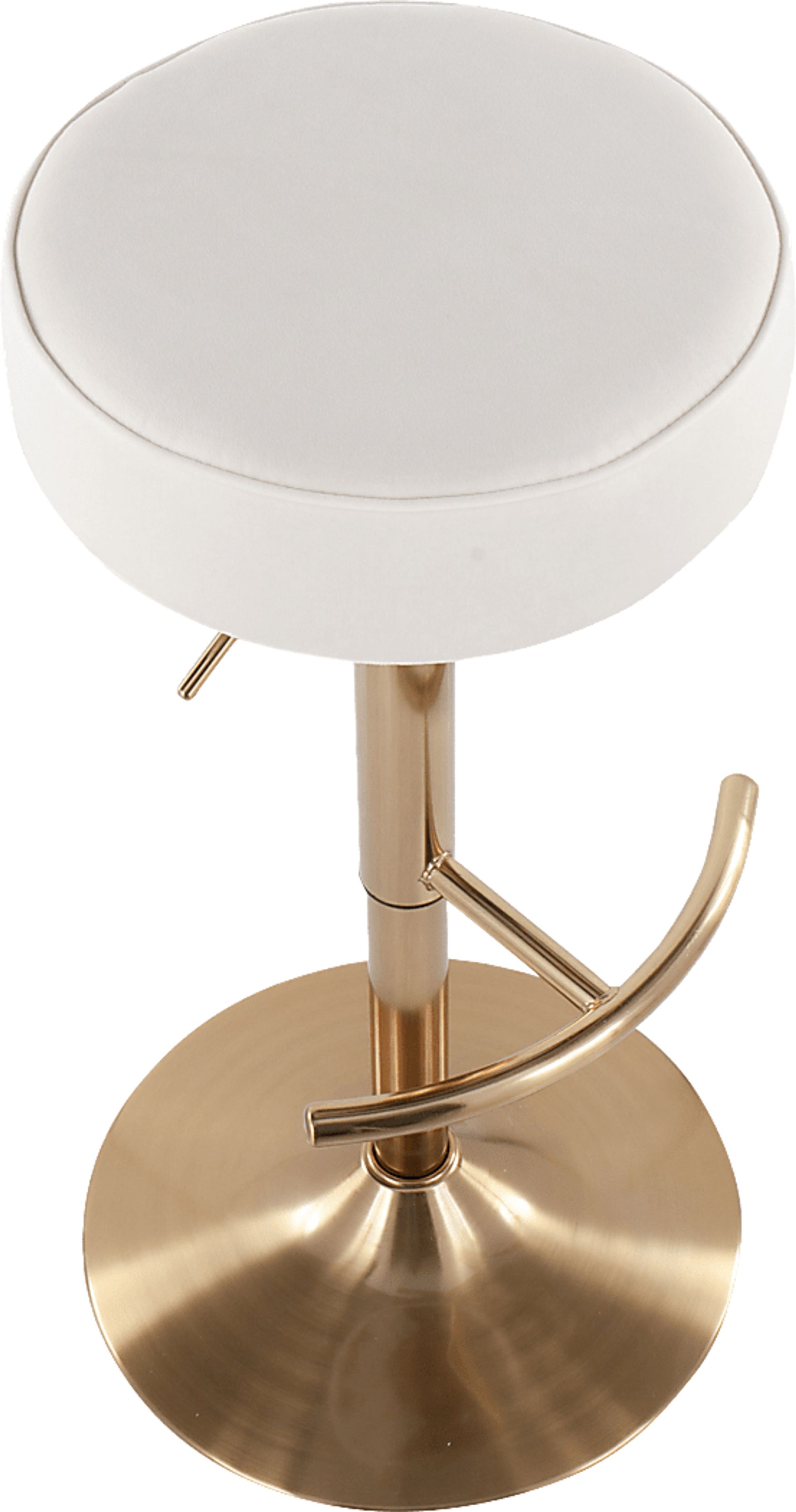 Rutherglen White Swivel Barstool - Image 6