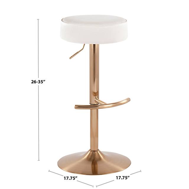 Rutherglen White Swivel Barstool - Thumbnail - Image 10
