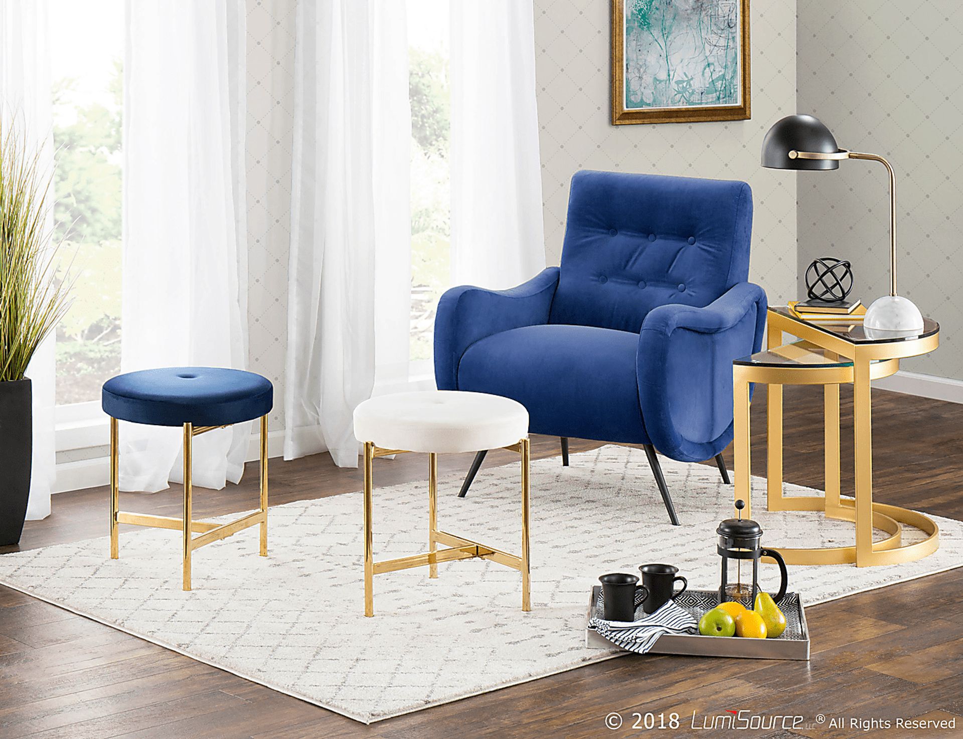 Rutherton Blue Accent Chair - Image 5