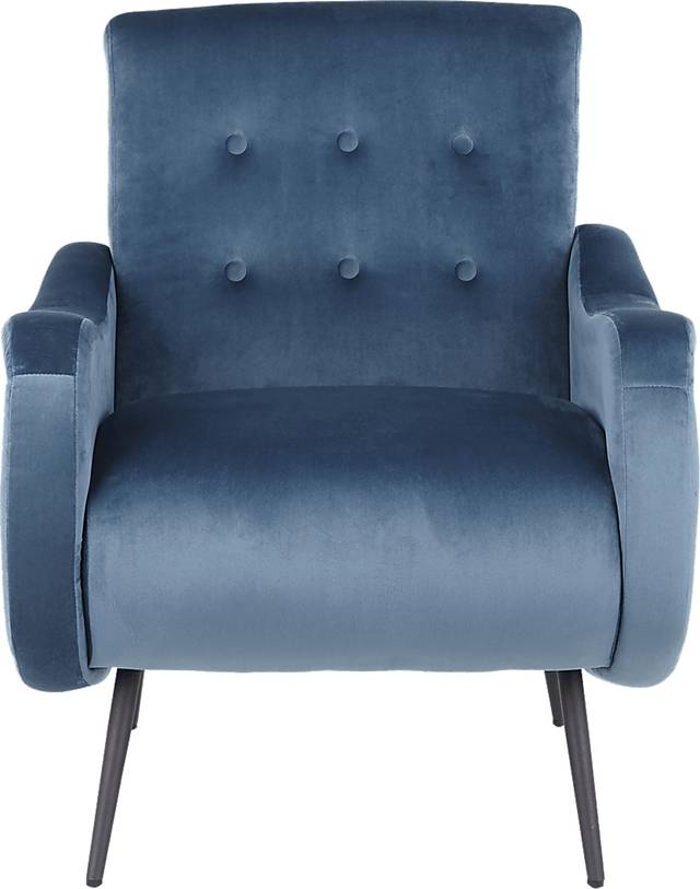 Rutherton Teal Accent Chair - Thumbnail - Image 4