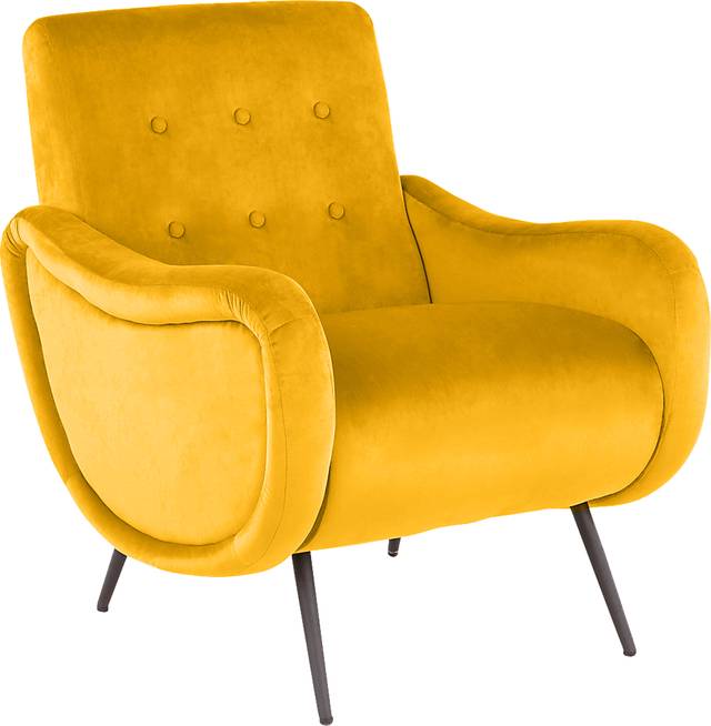 Rutherton Yellow Accent Chair - Thumbnail - Image 1
