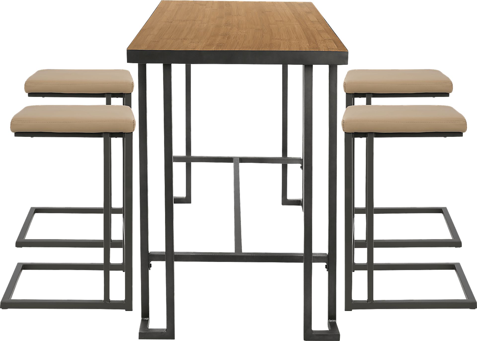 Rutland Camel 5 Pc Counter Height Table Set - Image 2