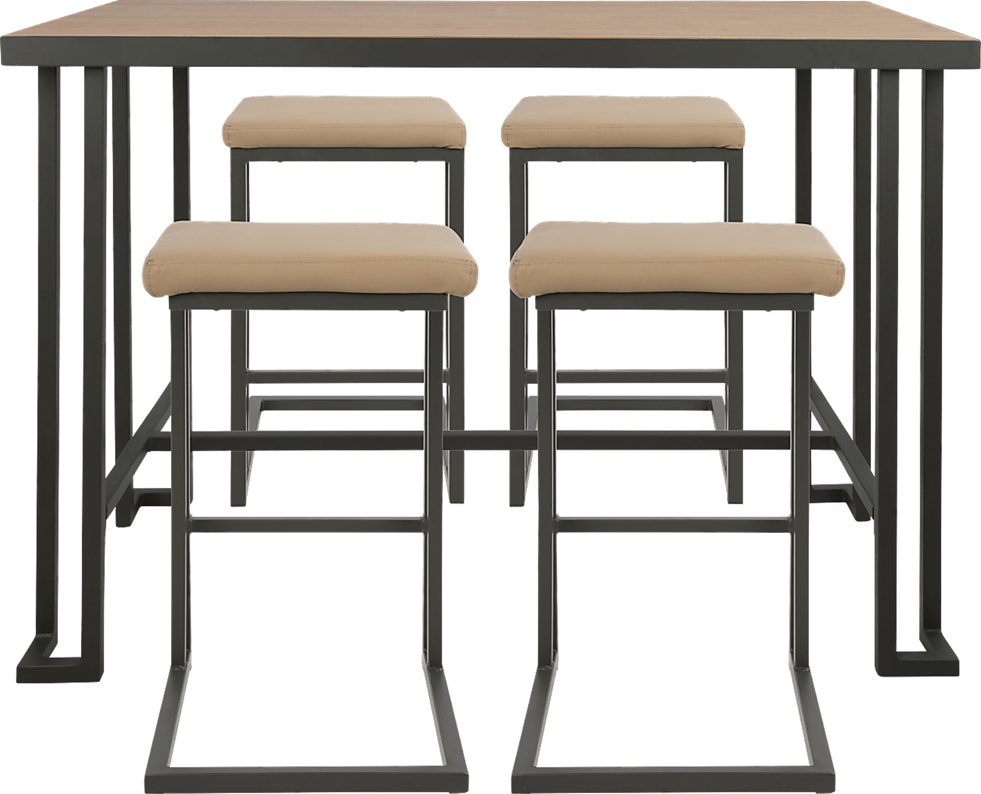 Rutland Camel 5 Pc Counter Height Table Set - Image 1