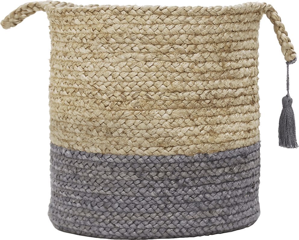 Ruven Tan/Gray 19 in. Basket