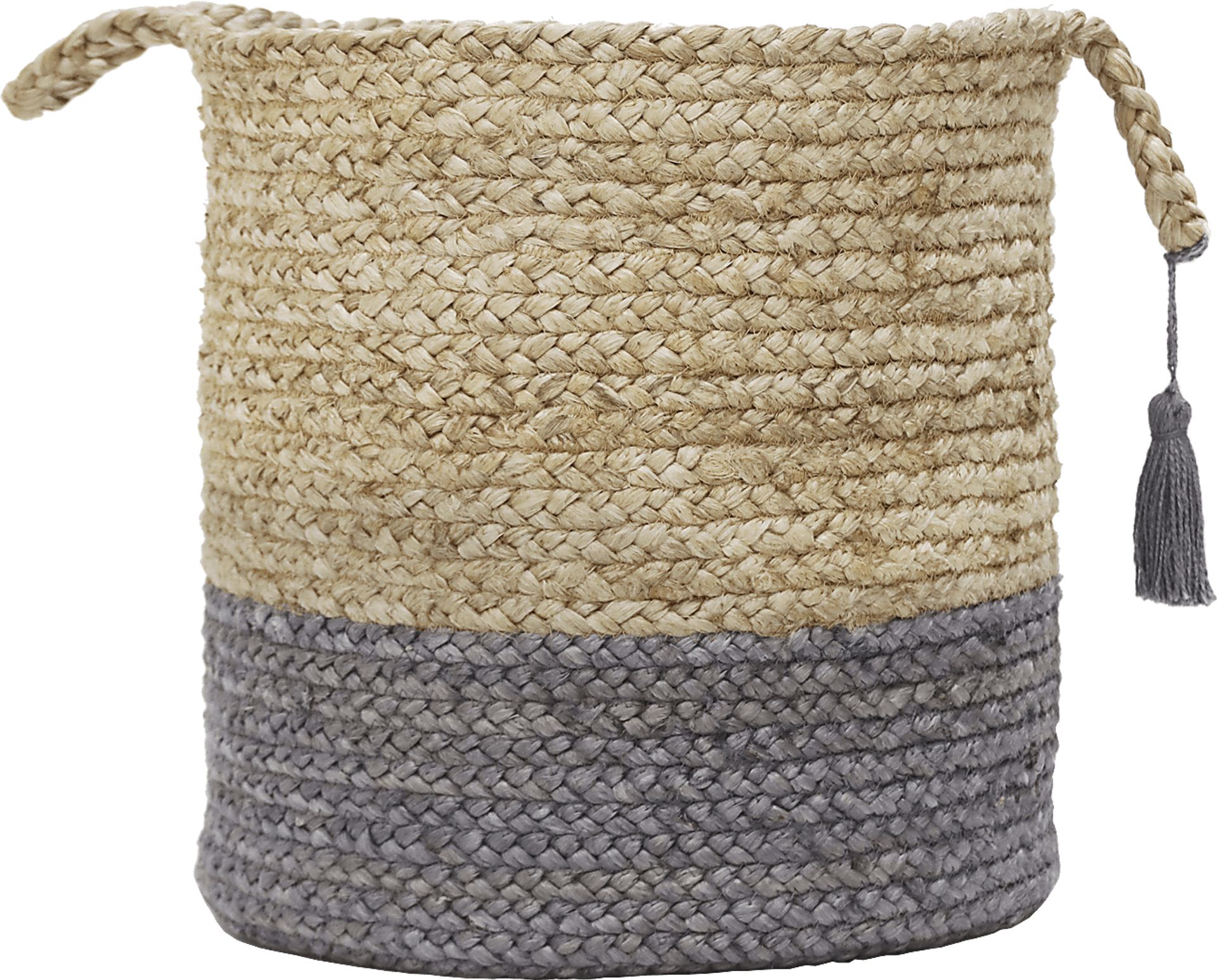 Ruven Tan/Gray 19 in. Basket - Image 1