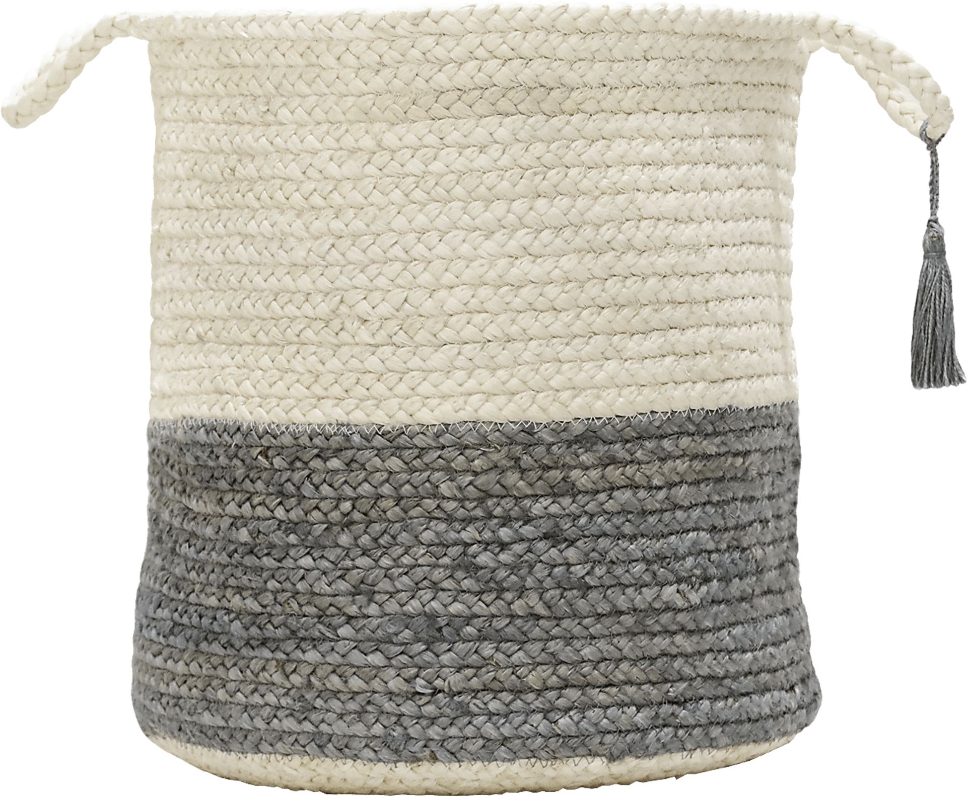 Ruven White/Gray 19 in. Basket - Image 1