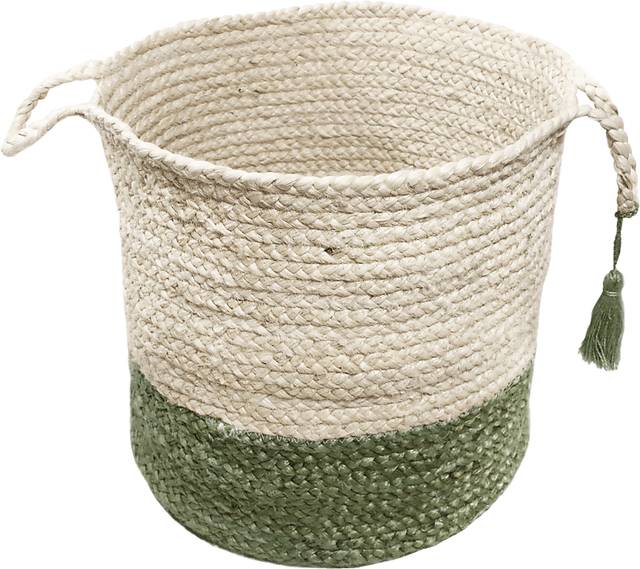 Ruven White/Green 17 in. Basket - Thumbnail - Image 4